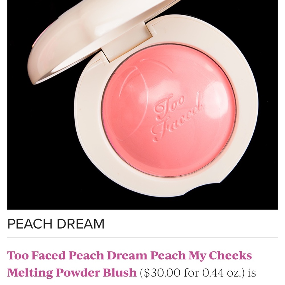 TOO FACED PEACH🍑MY CHEECKS POWDER BLUSH
